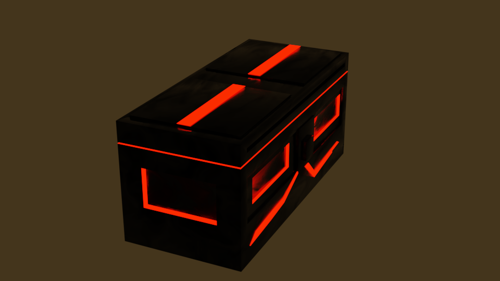 Simple SciFi crate preview image